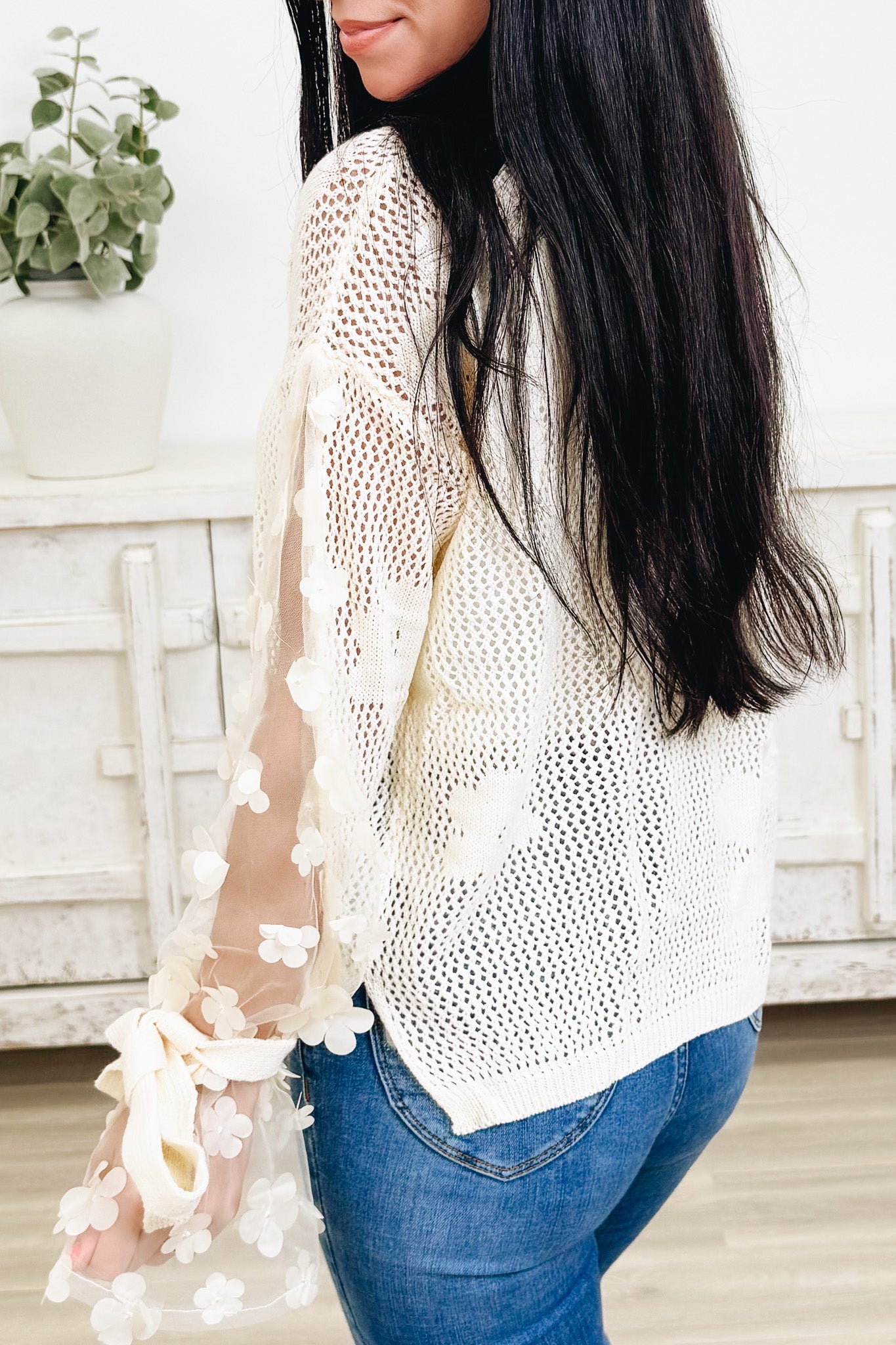 Summer Wishes Open Knit Top