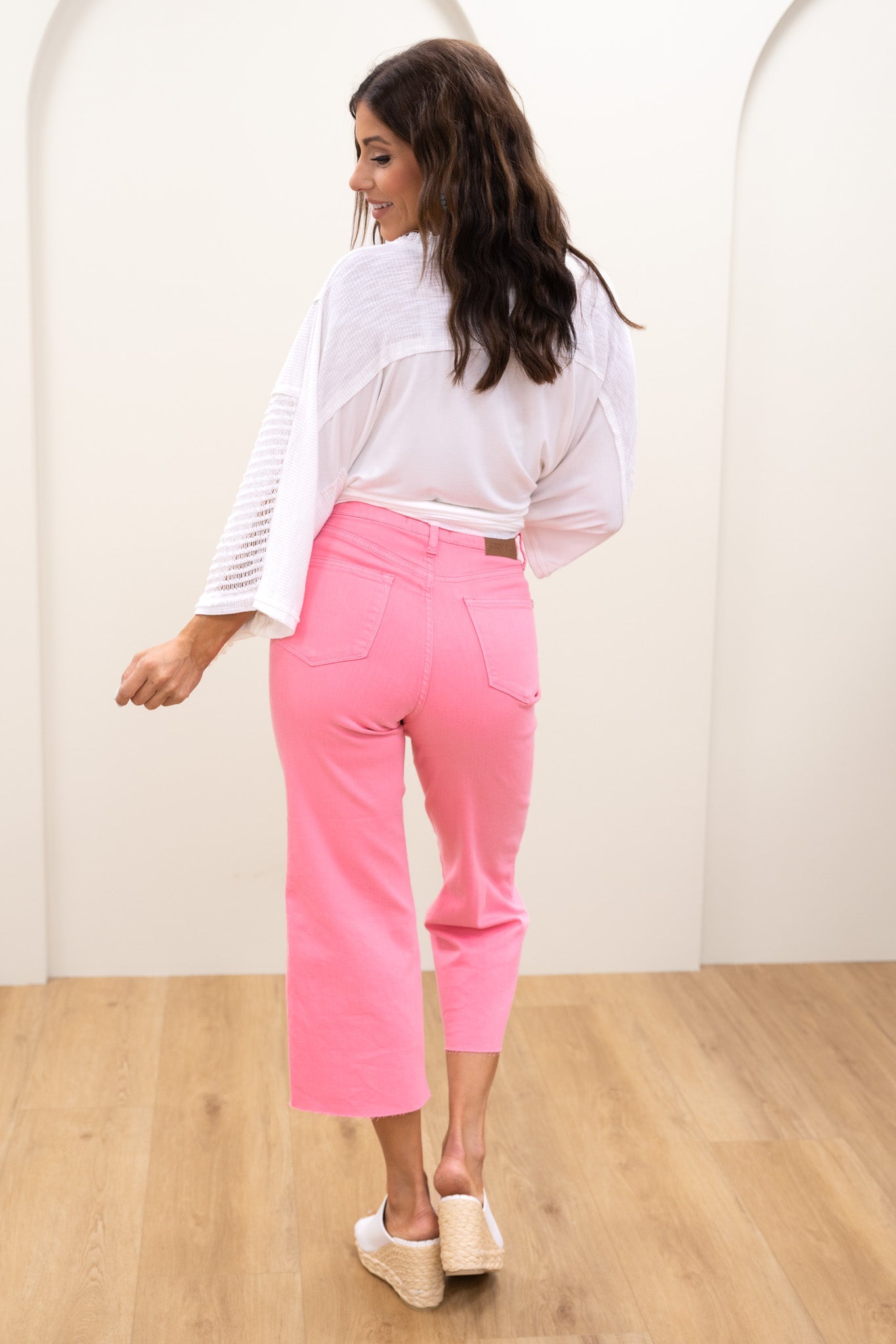 Judy Blue Pretty In Pink High Rise Garment Dyed Tummy Control Jeans *JB
