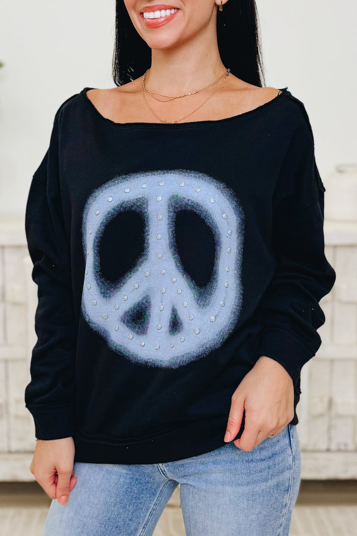 Peace Out Sweatshirt - 2 Colors!