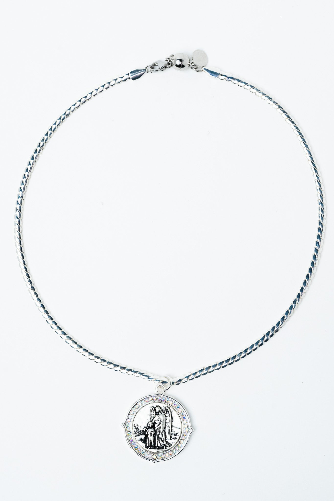 Time For Everything Necklace - Liquid Metallic Pearl White