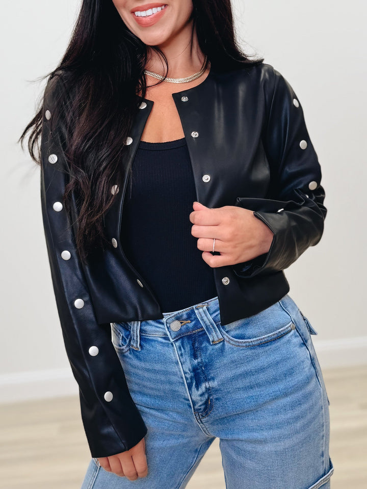 A Show For You Faux Leather Jacket