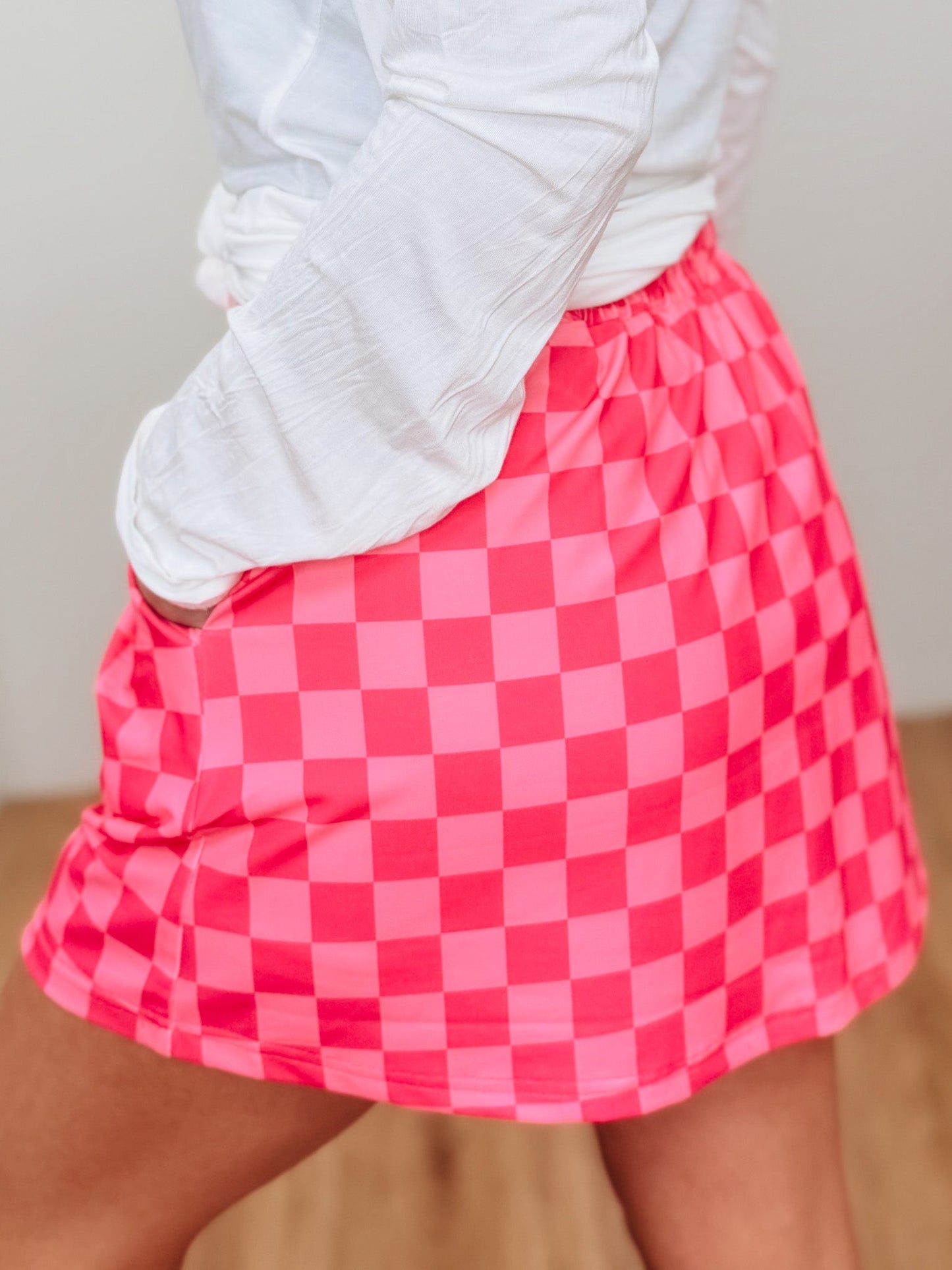 Checked Out Skort