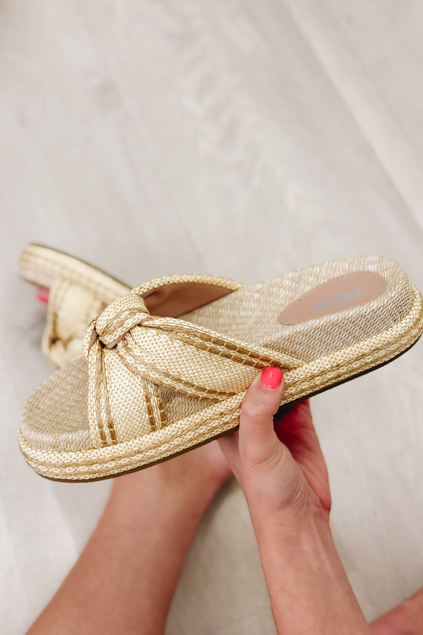 MIA Giade Sandals - Natural Gold