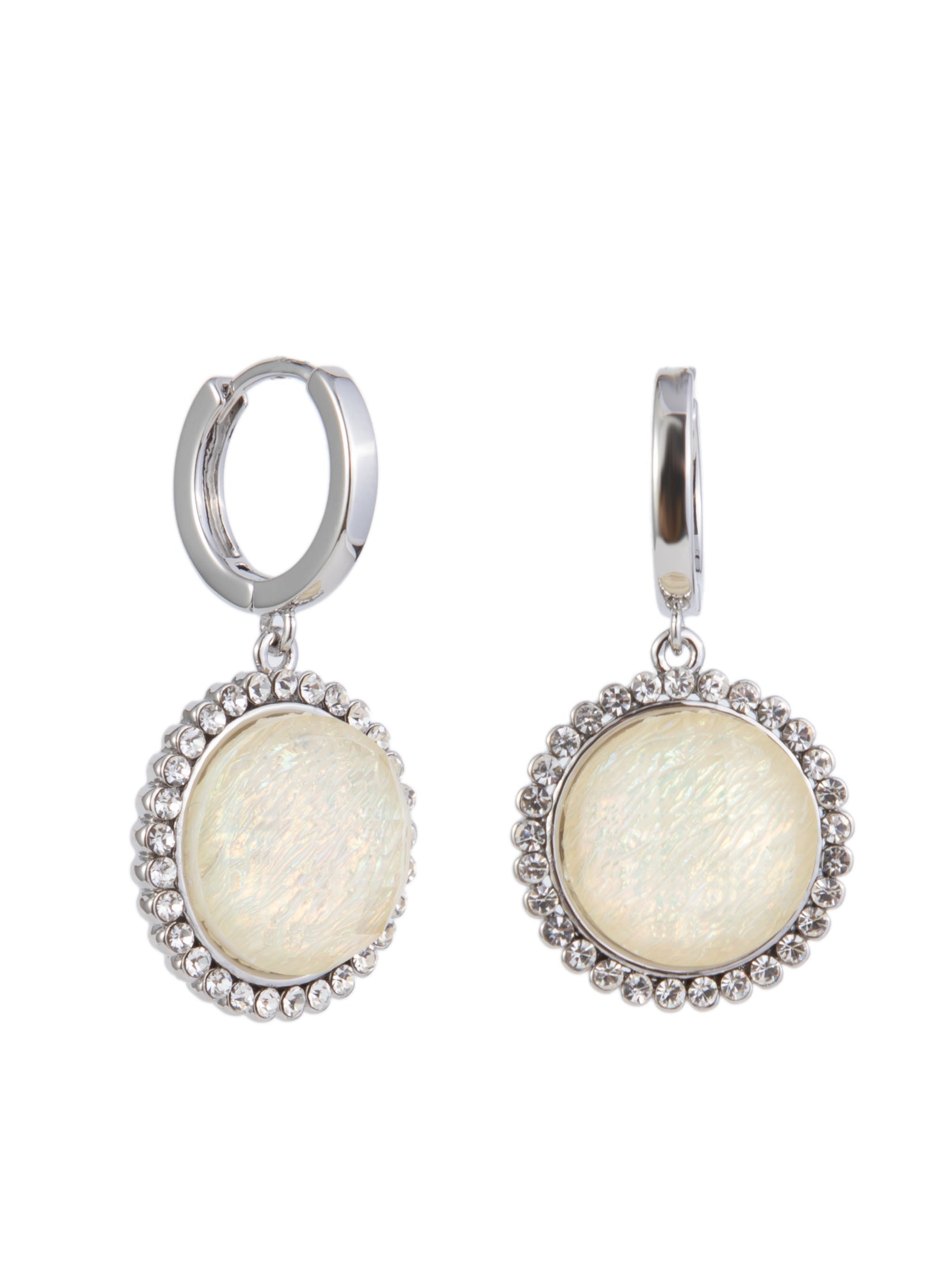 Your Reflection Earrings - Silver Opal