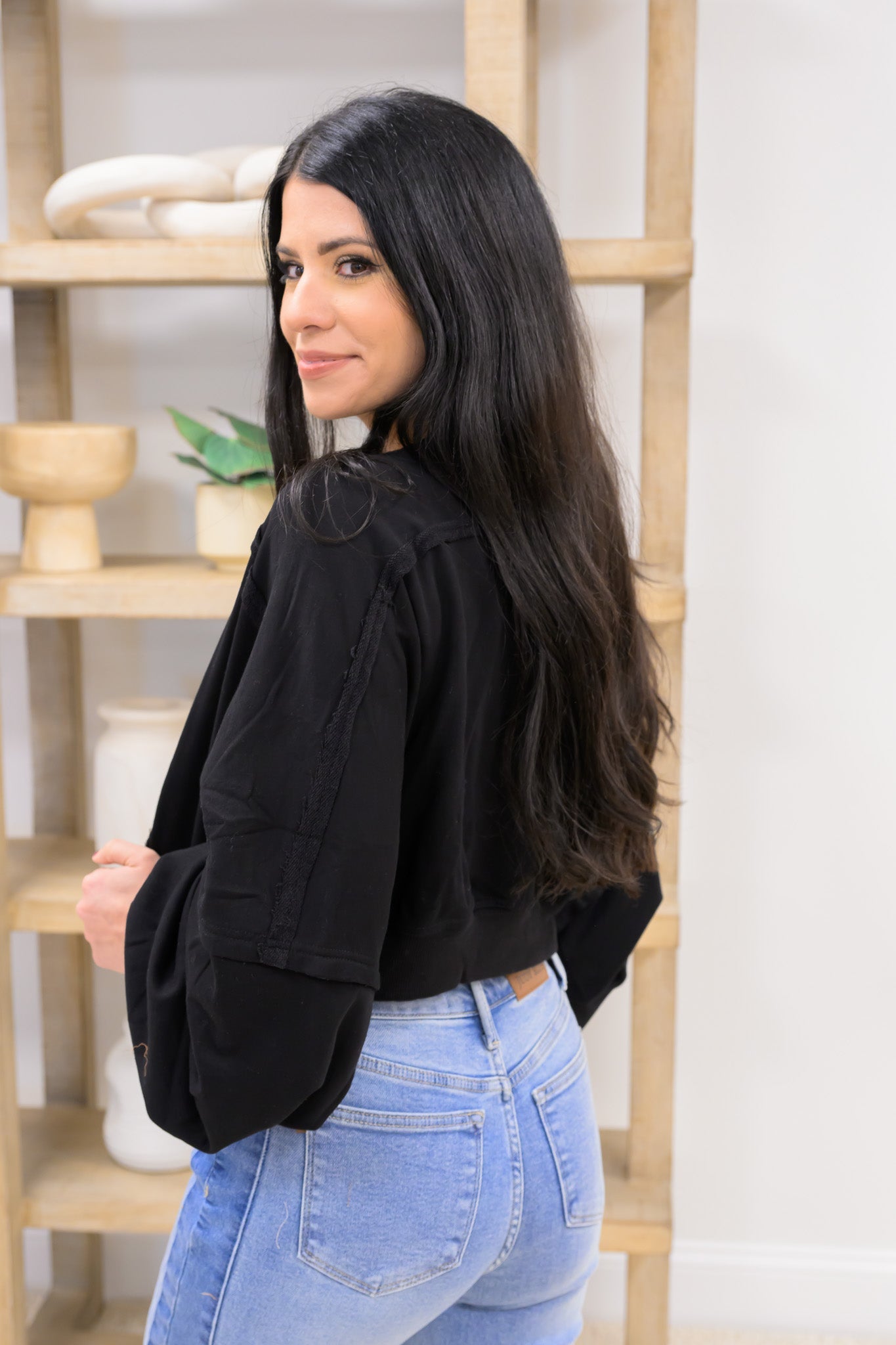 How Cute Open Cardigan - Black