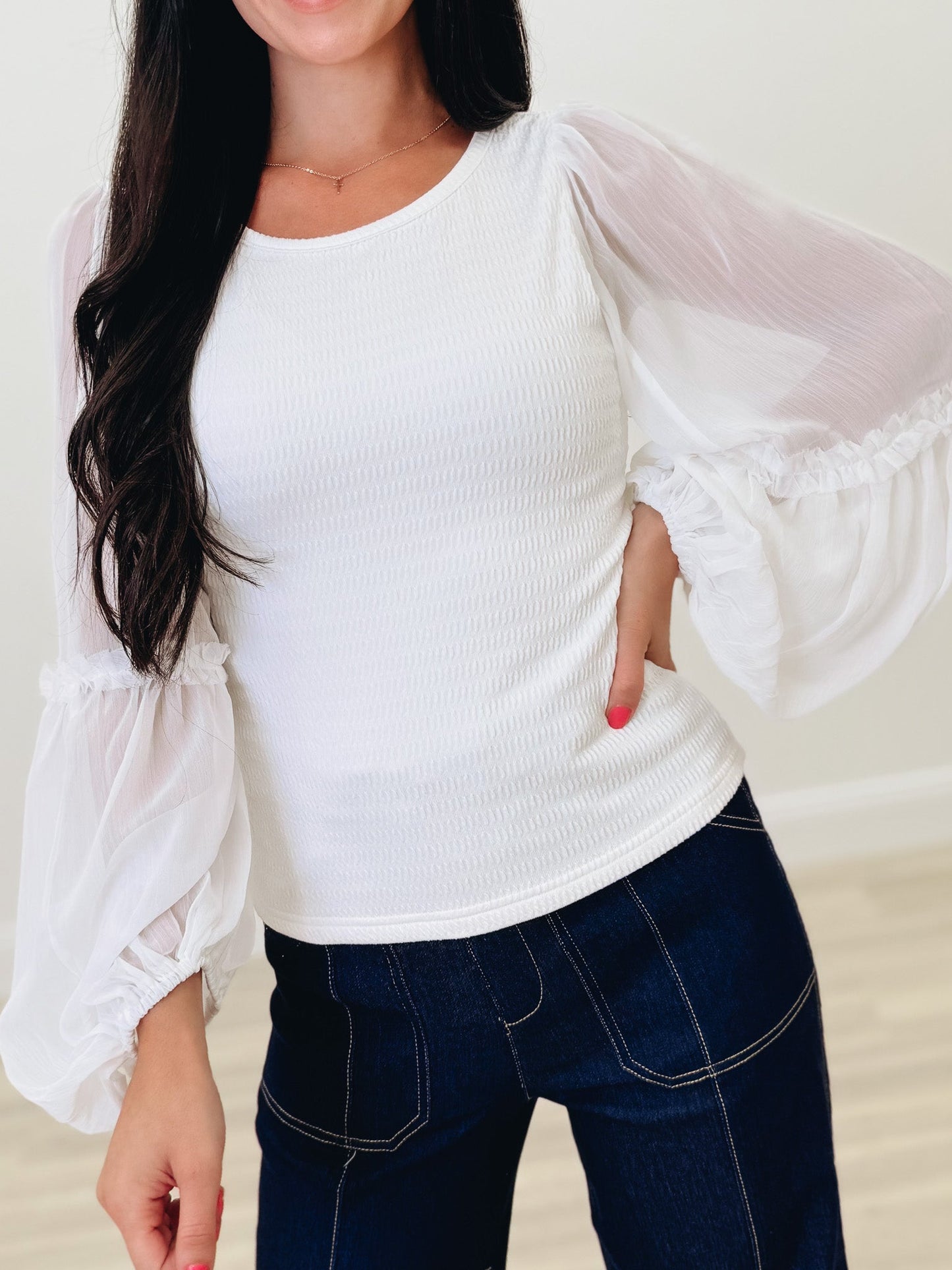 Flutter & Flare Top - 2 Colors!