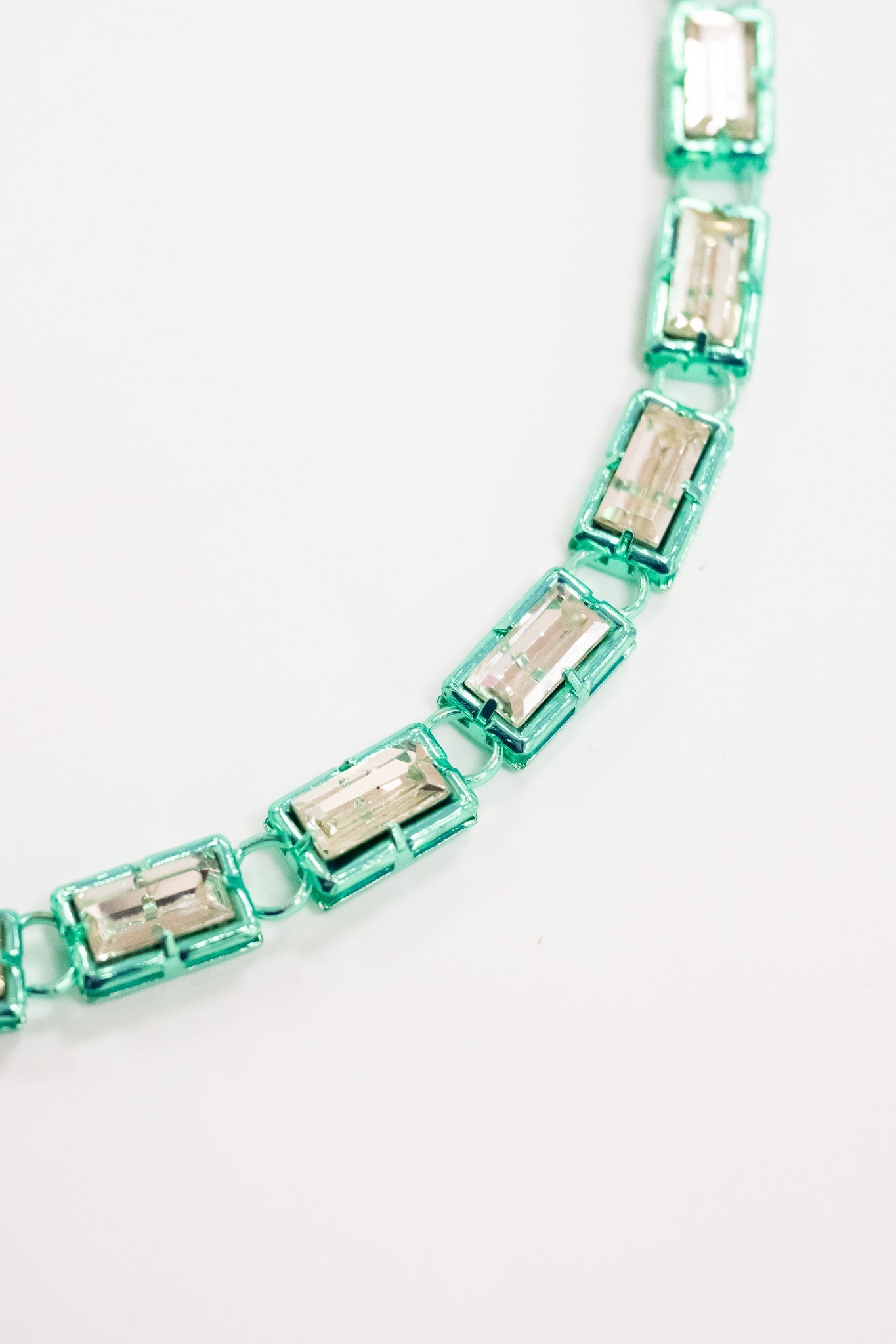 Crystal Palazzo Necklace - Metallic Beach Cocktail