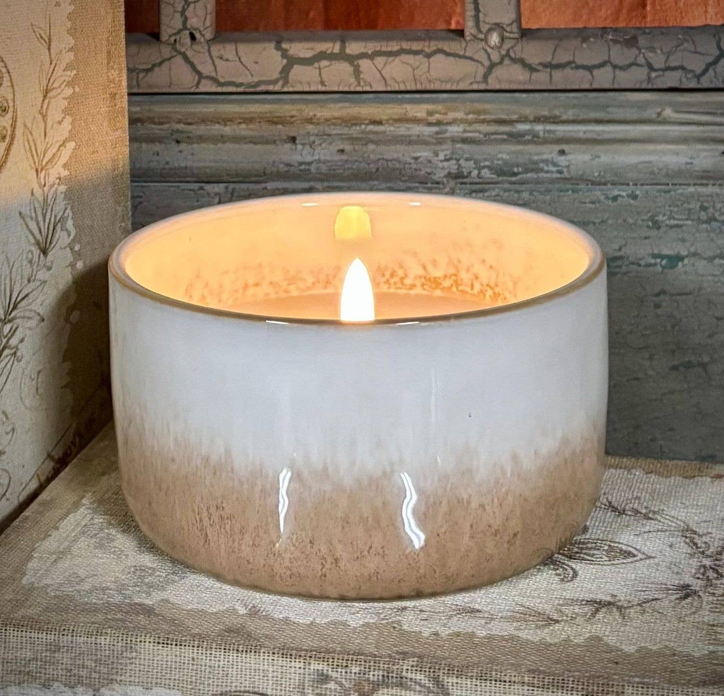 4.5"x2.5" Radiance Céramique Poured Candle - Rustic