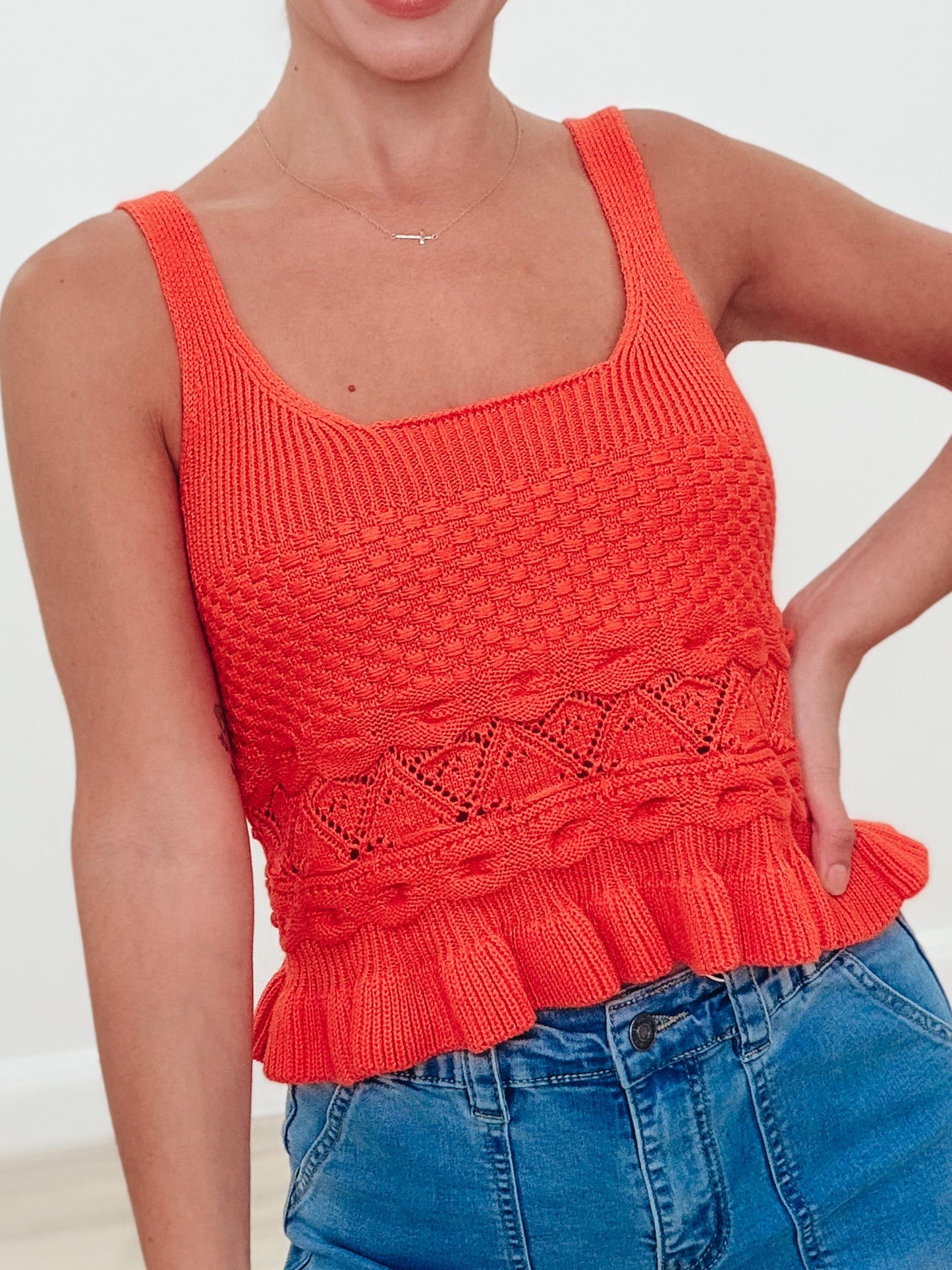 The Frill Factor Tank Top - 2 Colors!