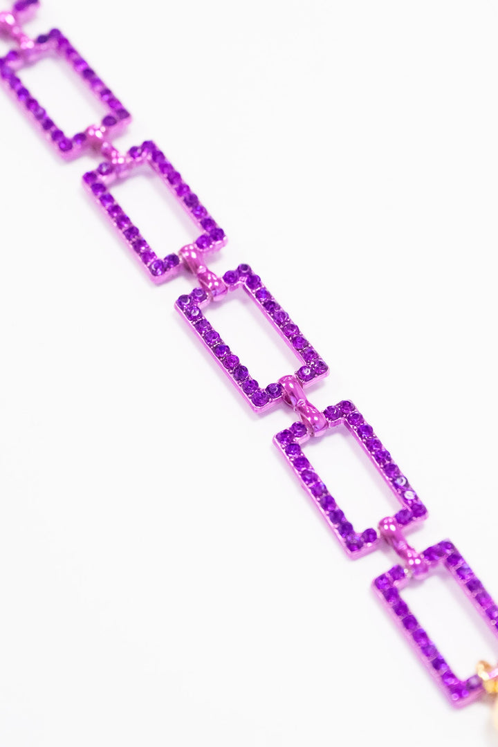 All Night Long Bracelet - Liquid Metallic Bright Purple