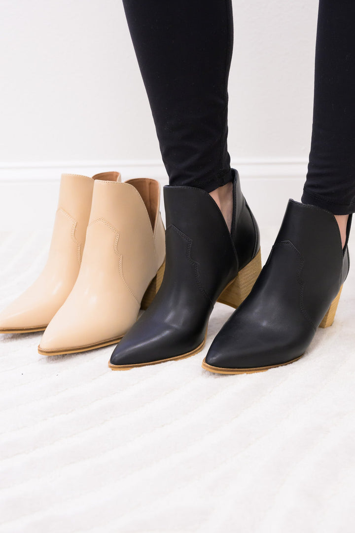 Brooklyn Western Ankle Booties - 2 Colors!