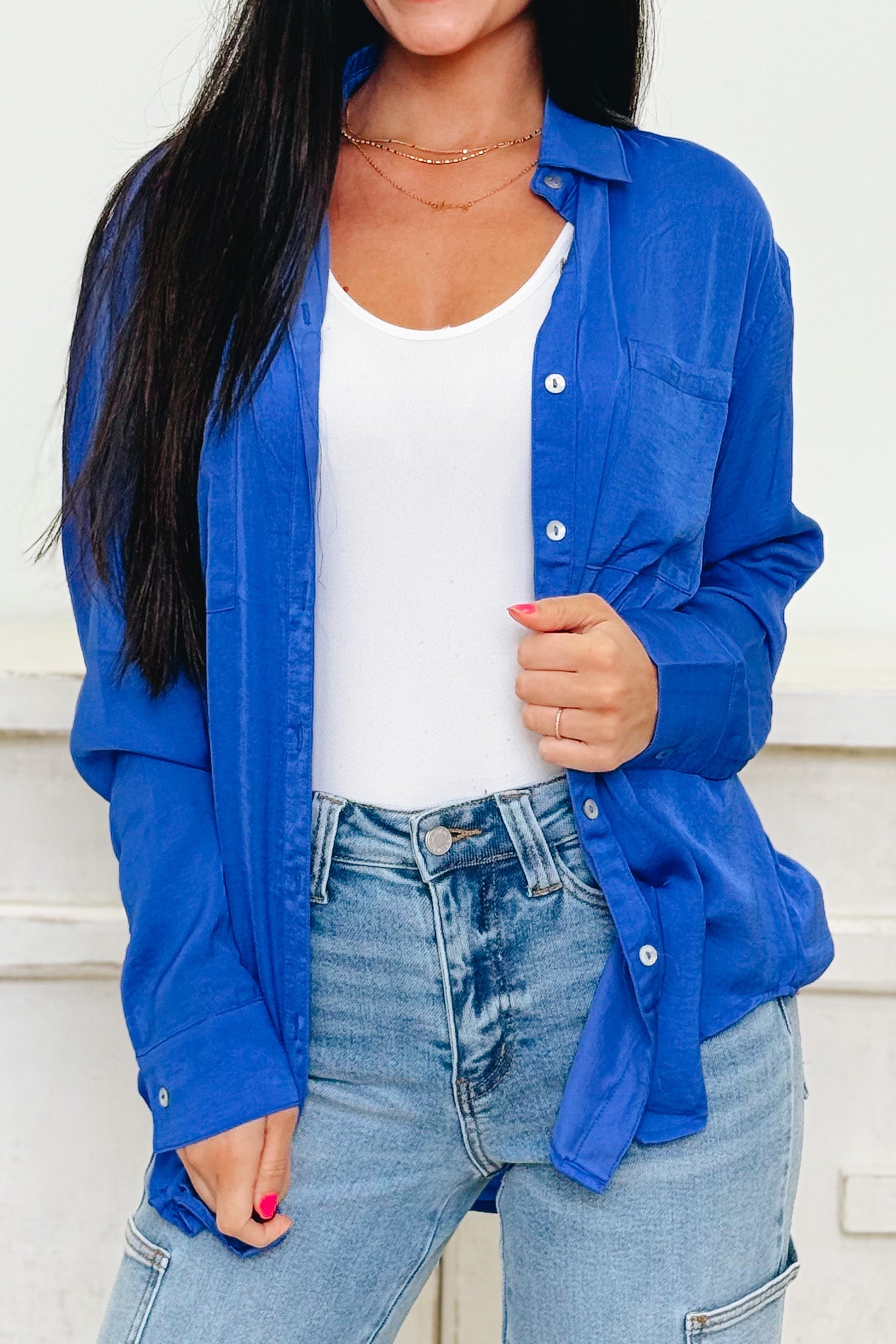 Silky Smooth Button Down Top - 5 Colors!