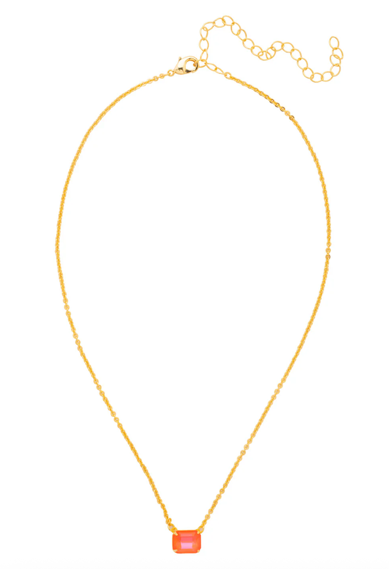 Sorrelli Octavia Single Crystal Pendant Necklace - Multiple Colors!