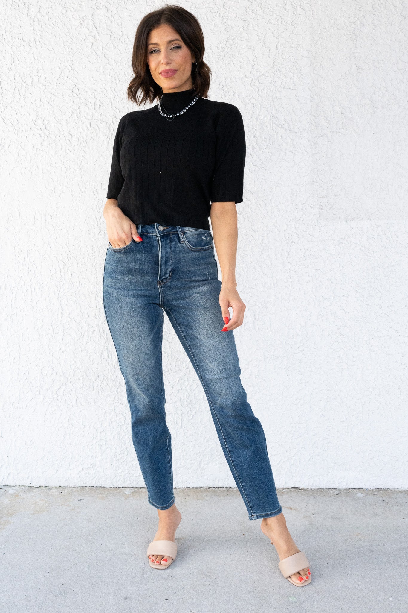 Judy Blue True To You High Rise Tummy Control Slim Fit Jeans
