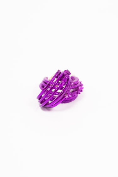 Diva Earrings - Liquid Metallic Magenta Muse