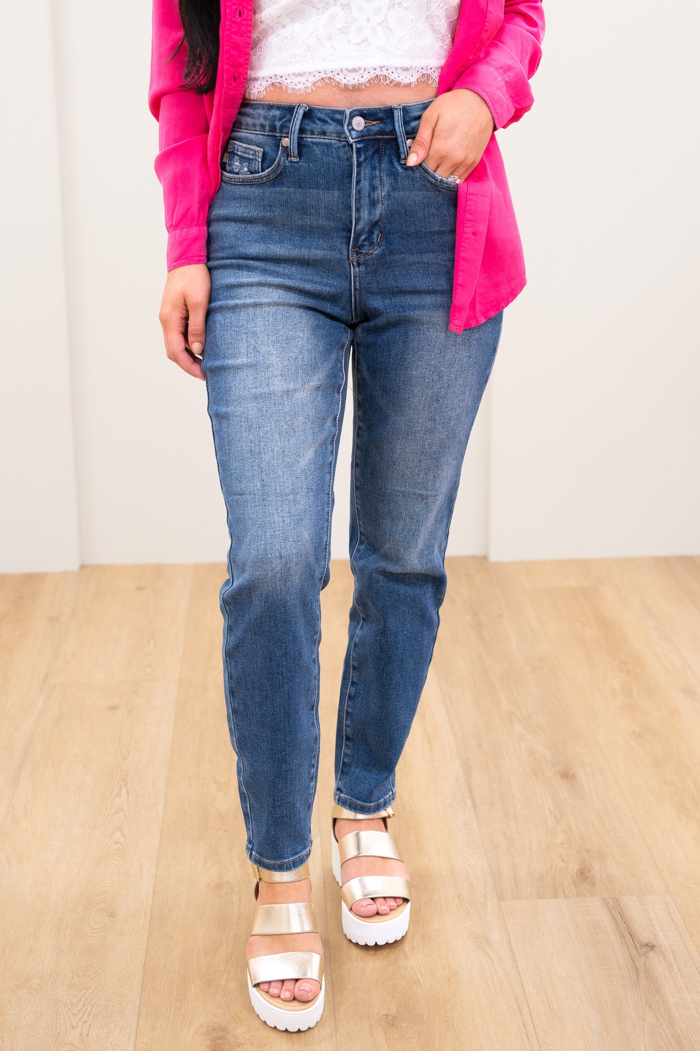 Judy Blue True To You High Rise Tummy Control Slim Fit Jeans