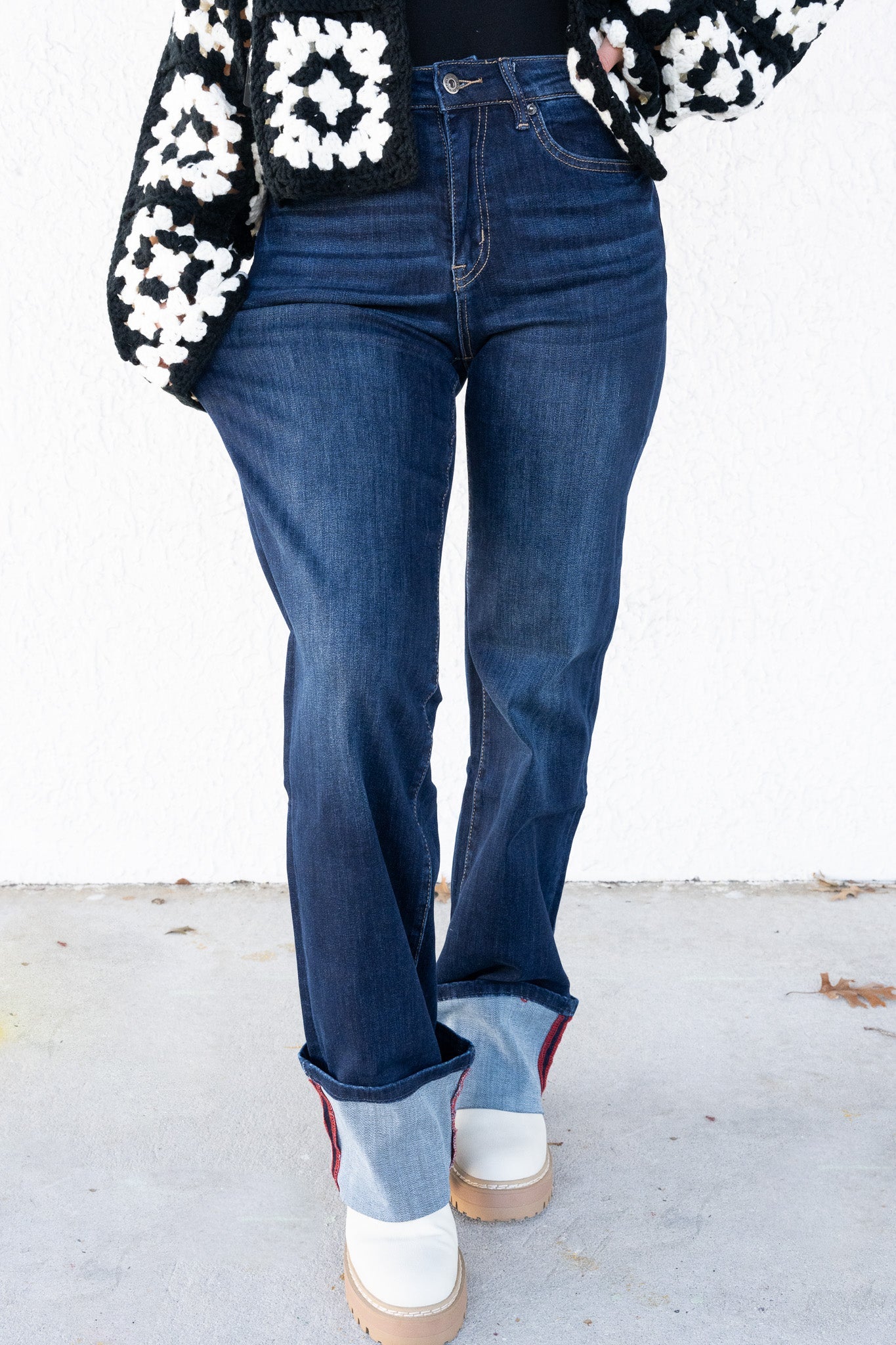 Full Of Adventure By Mica - High Rise Wide Leg Jeans
