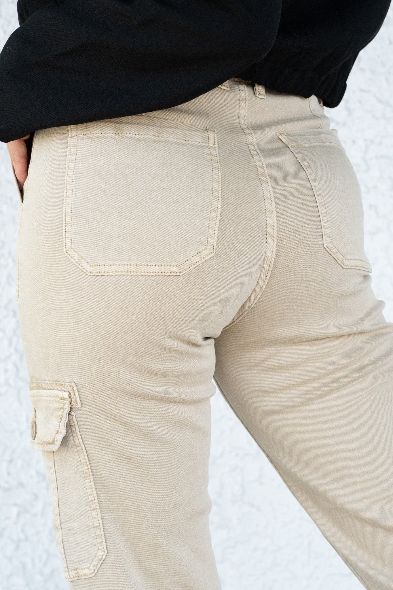 Made For You By Risen - High Rise Cargo Jogger Pants