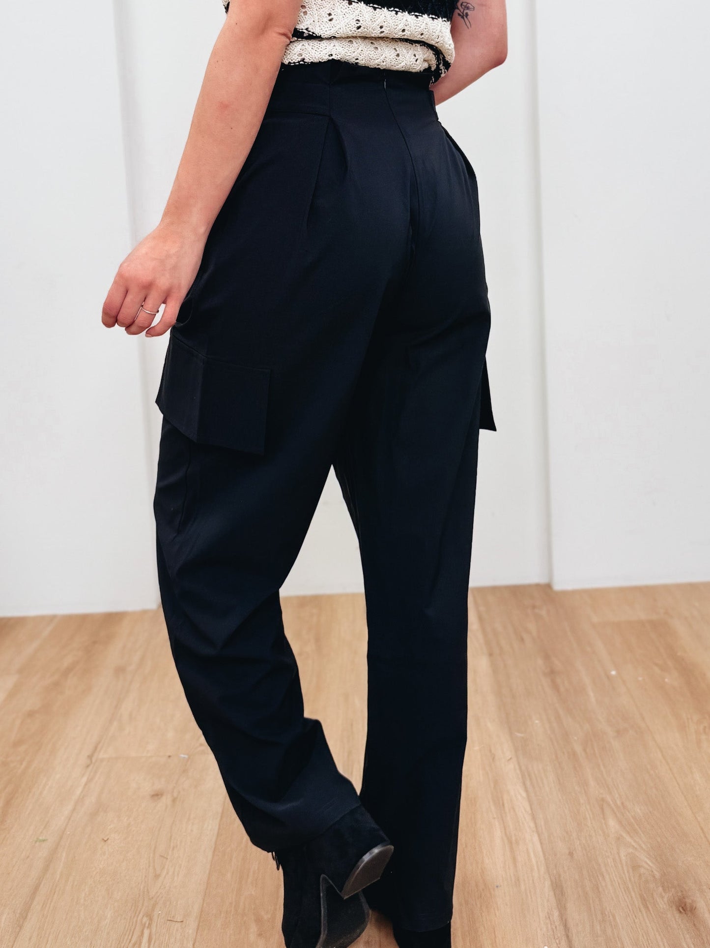 Little Iconic Buckle Belt Cargo Pants