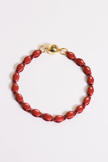 Penelope Bracelet - Metallic Merlot