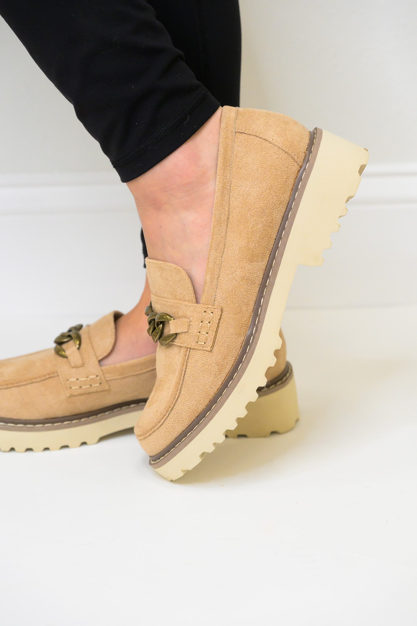 Corky's Literally Loafers - Camel Faux Suede