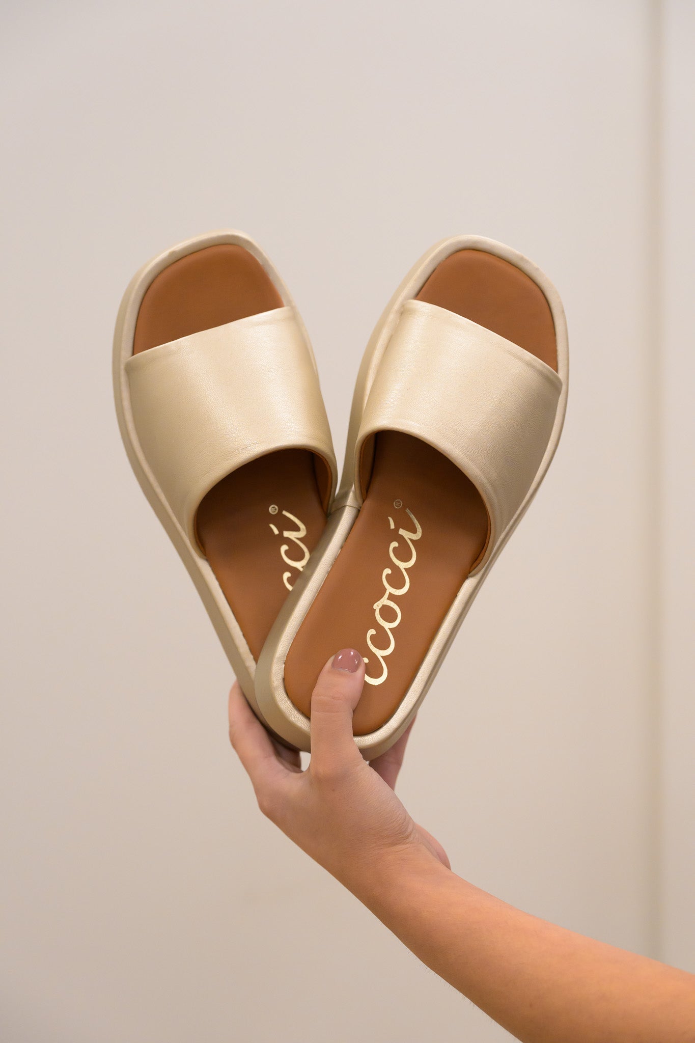 Ccocci Tove Chunky Platform Slide - 2 Colors!