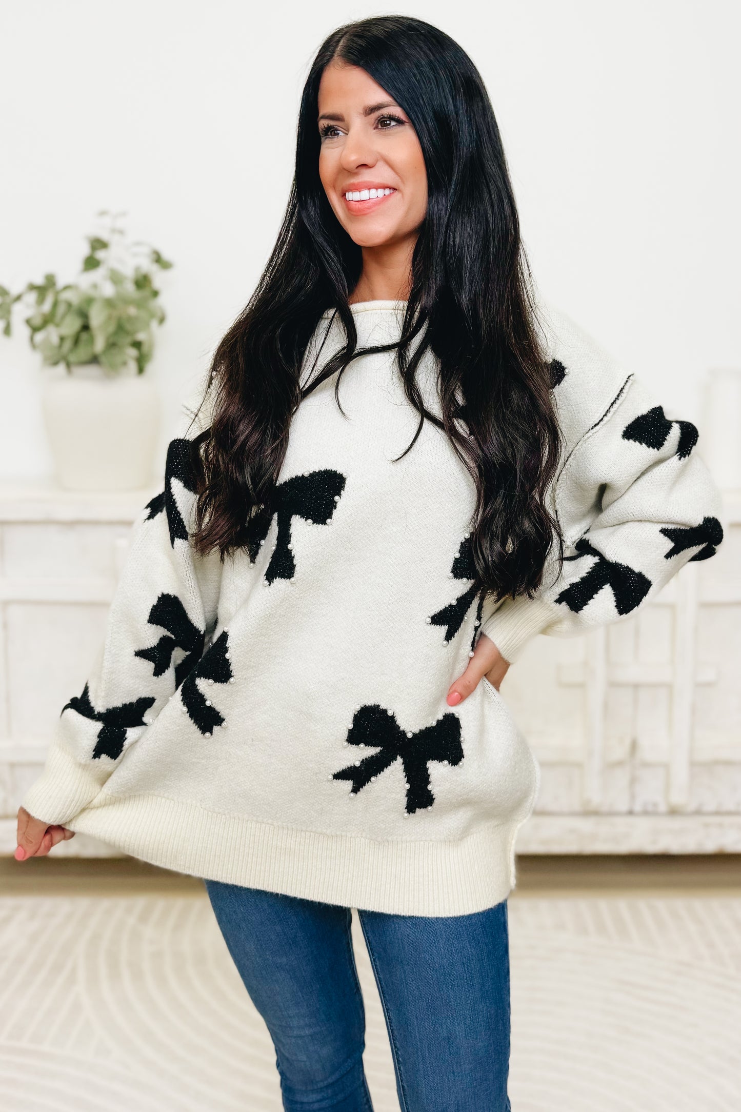 Truly Gifted Ribbon Sweater
