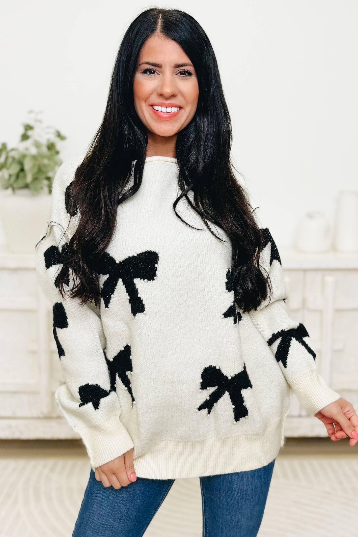 Truly Gifted Ribbon Sweater