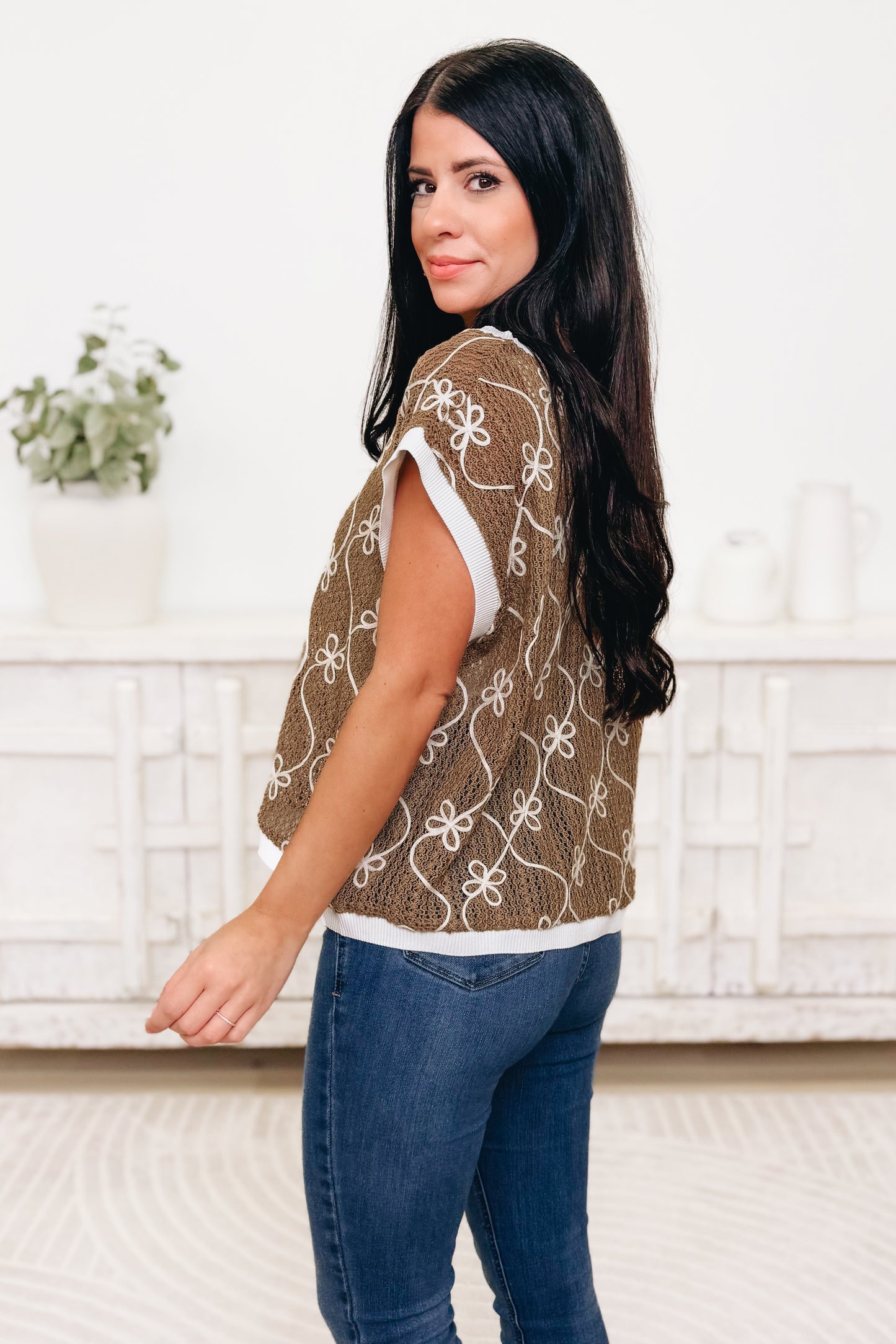 Fresh As A Daisy Jersey Vest - 2 Colors!