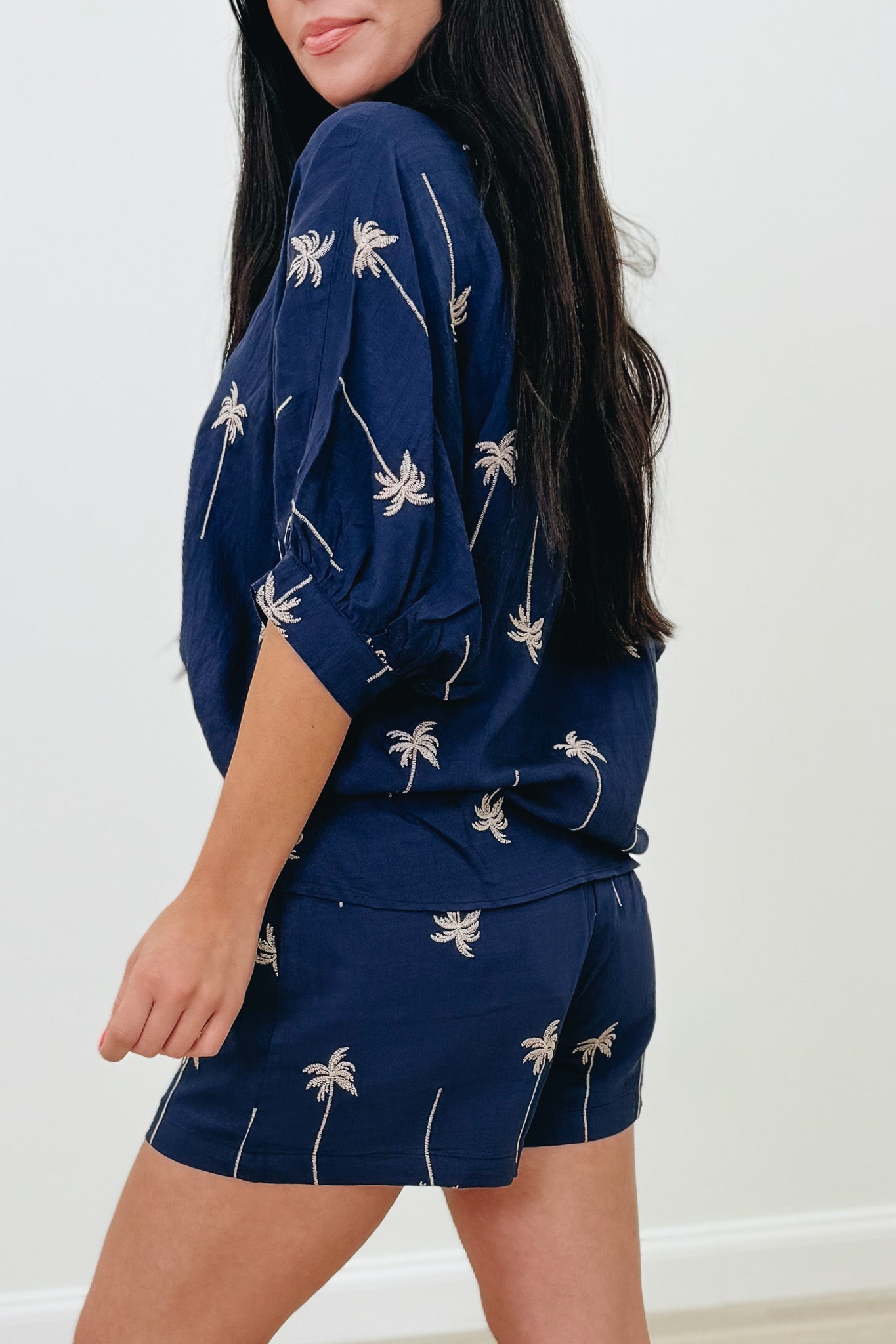 Palm Trees In The Breeze Top - 2 Colors!