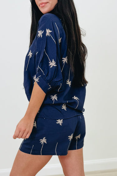 Palm Trees In The Breeze Top - 2 Colors!