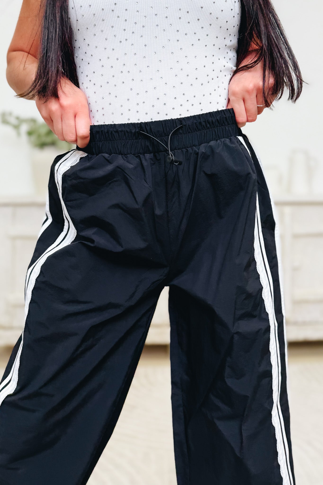 Side To Side Pants - Black Off White