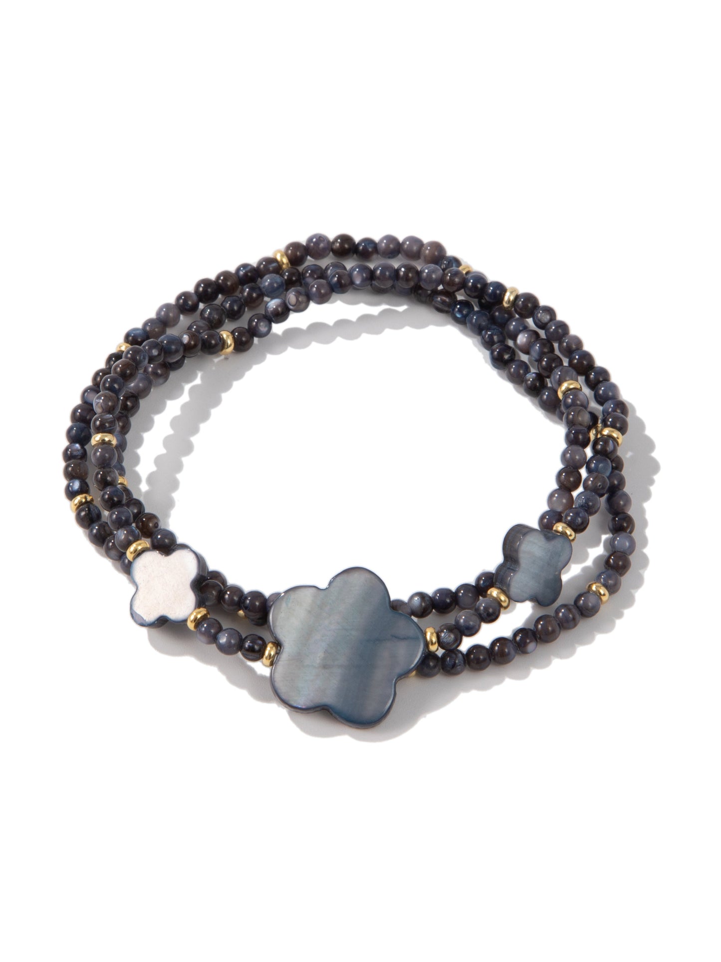 Night Flower Bracelet Set - Midnight
