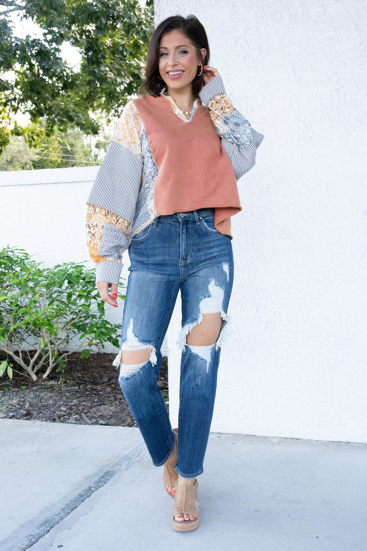 Risen Cali Girl Slim Straight Jeans - Dark