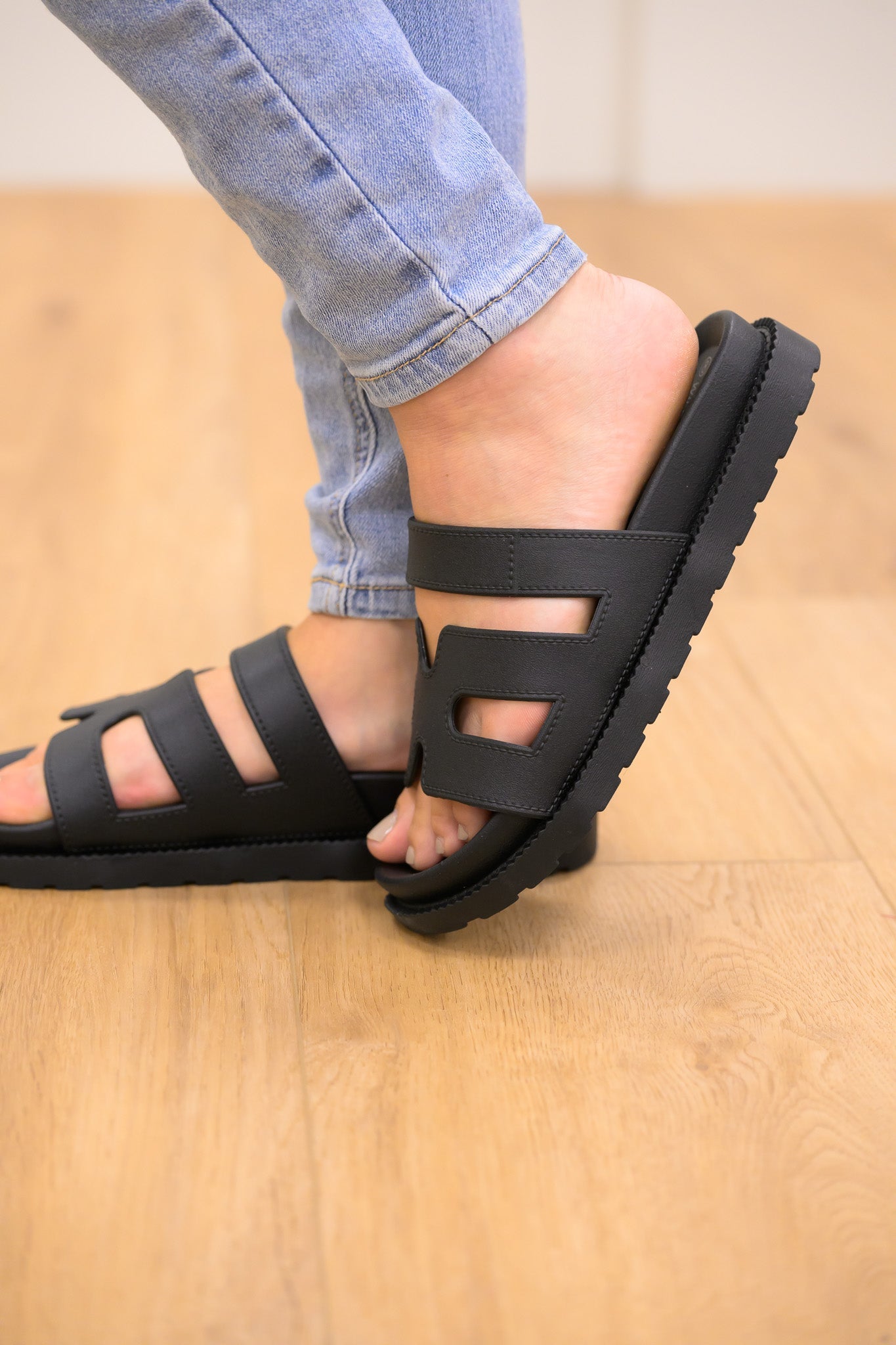 Ccocci Gino Cutout Slide On Sandals - Black