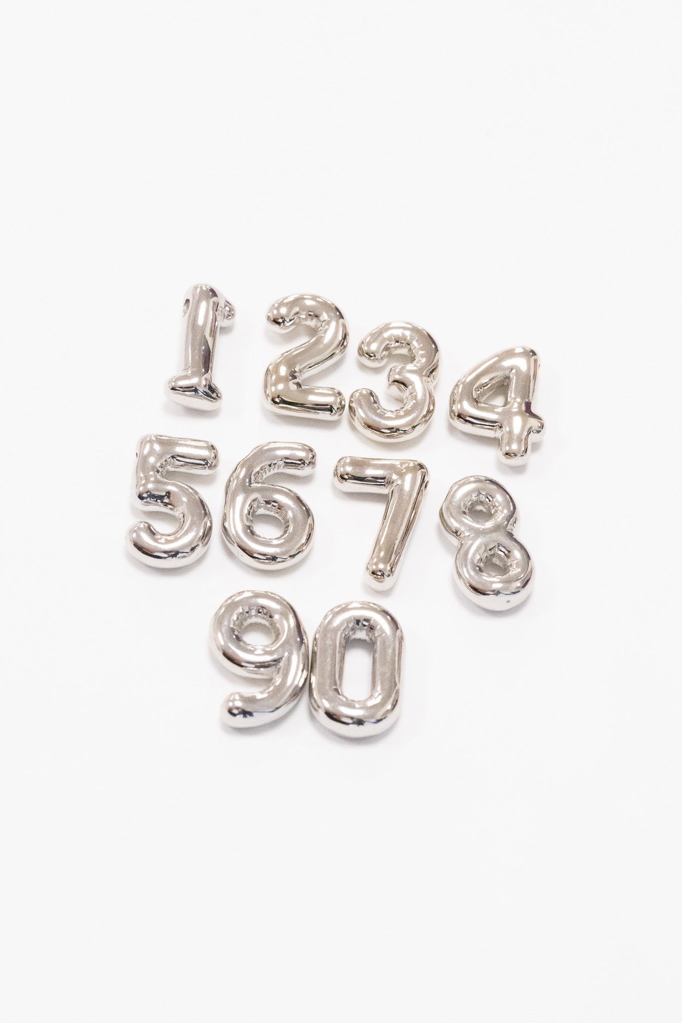 Number Charm Solid - Multiple Colors!