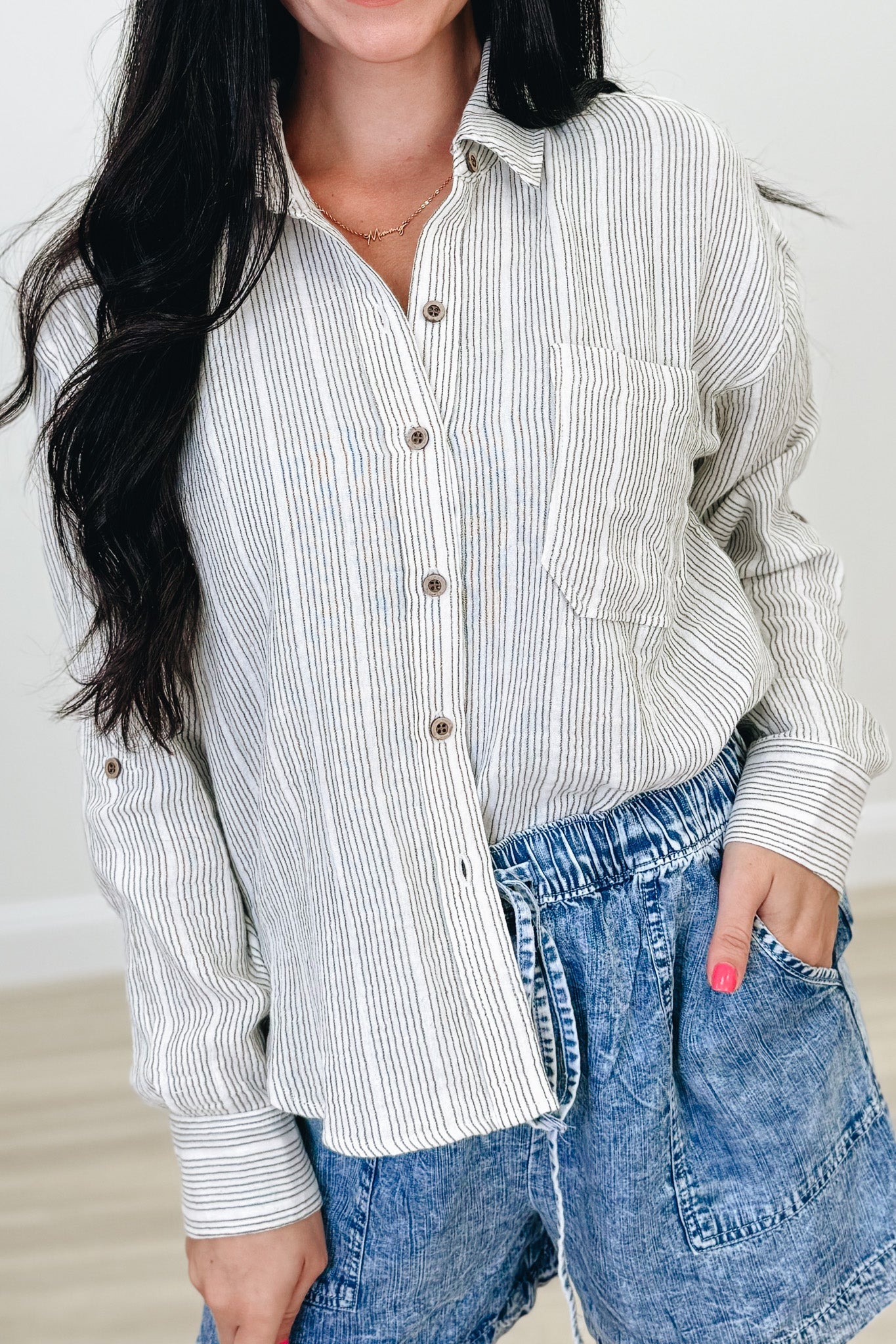 The Fresh Start Button Down Top - 2 Colors!