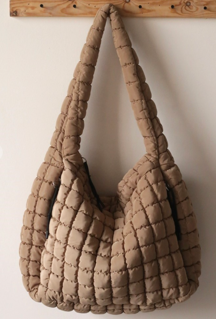 Premium Oversized Quilted Carryall Crossbody Bag - 4 Colors!