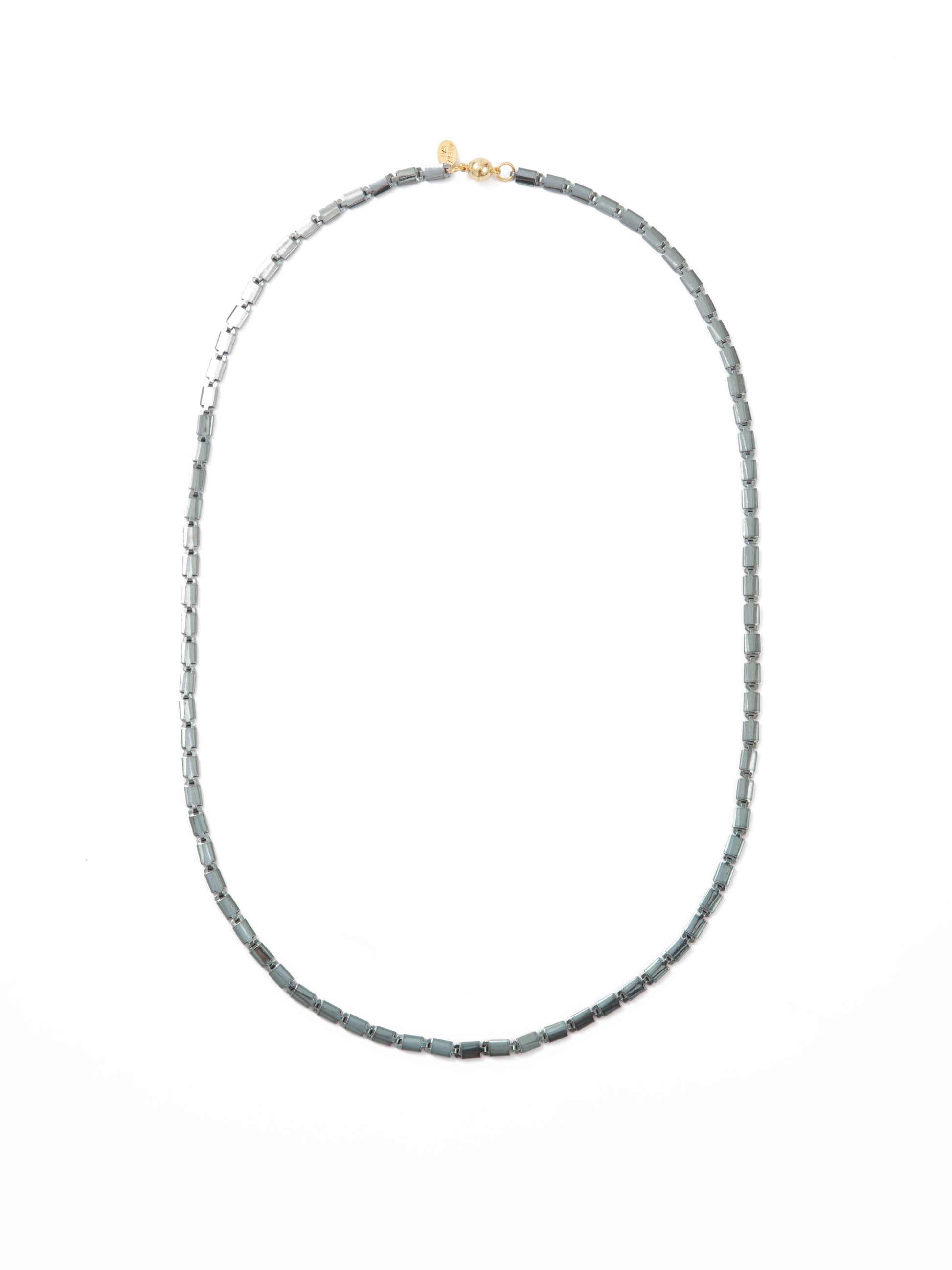 Across The Line Necklace - Liquid Metallic Willow