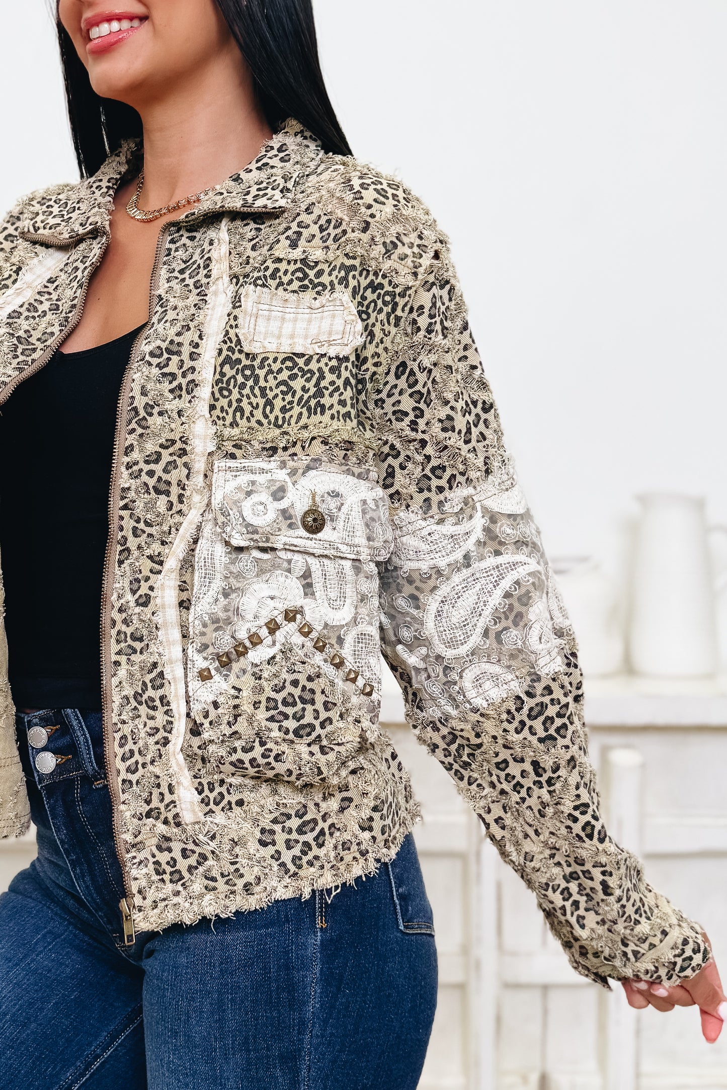 Little Kiss Leopard Jacket