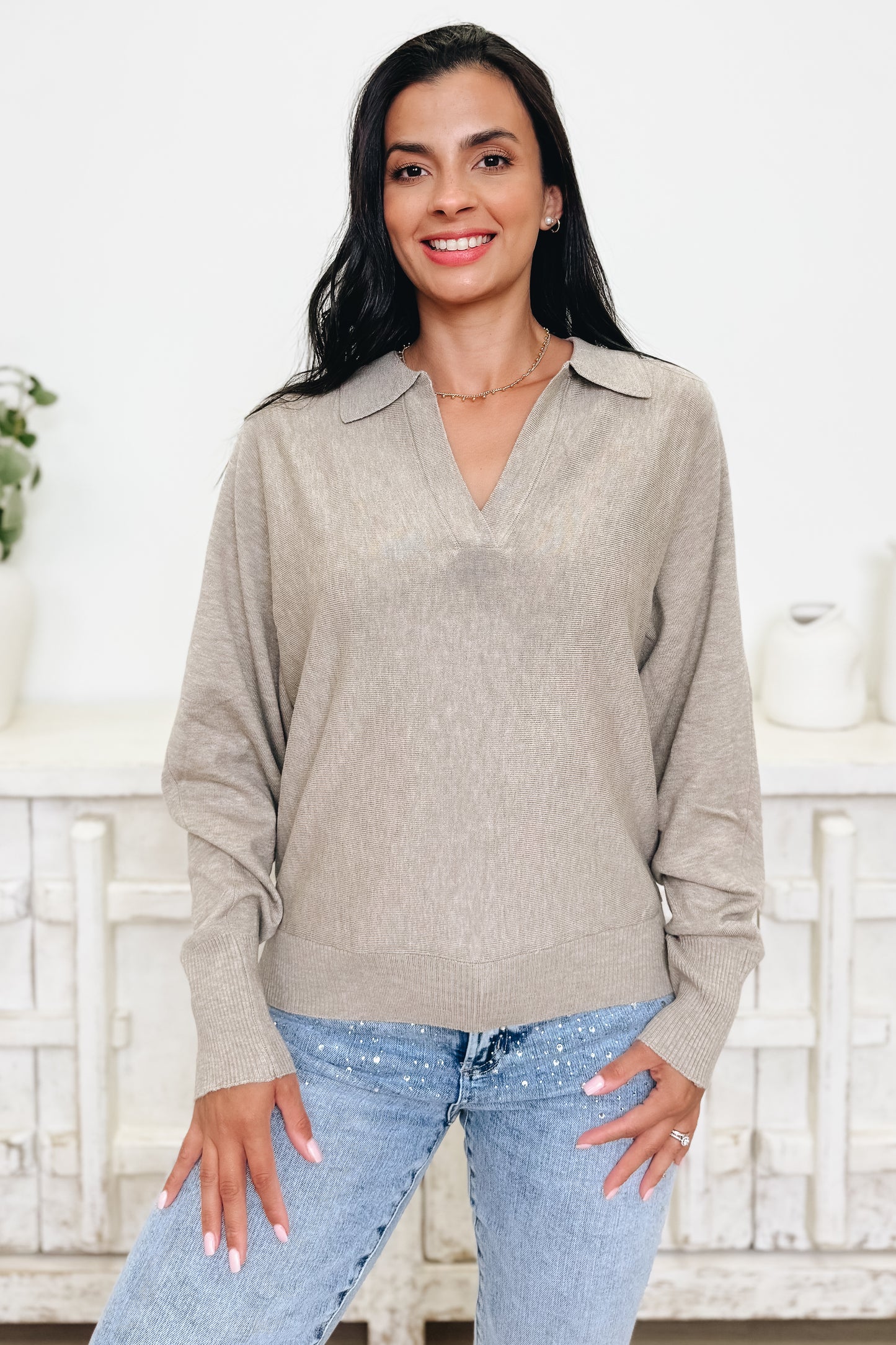 The Modern Prep Polo Sweater - 3 Colors!