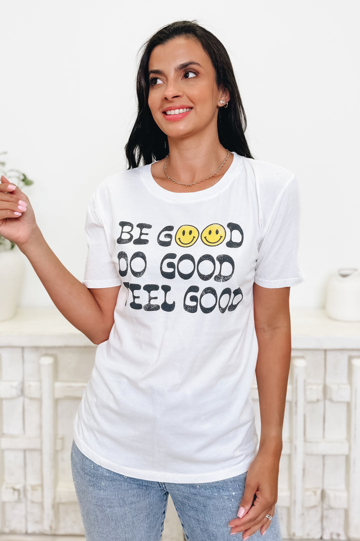 Be Good Happy Graphic Tee - 2 Colors!