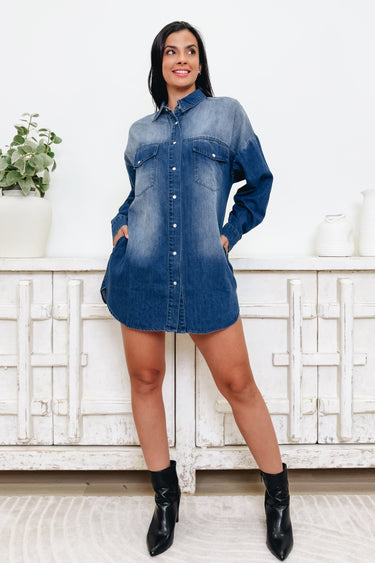 In It For Love Button Down Dress - 2 Colors!