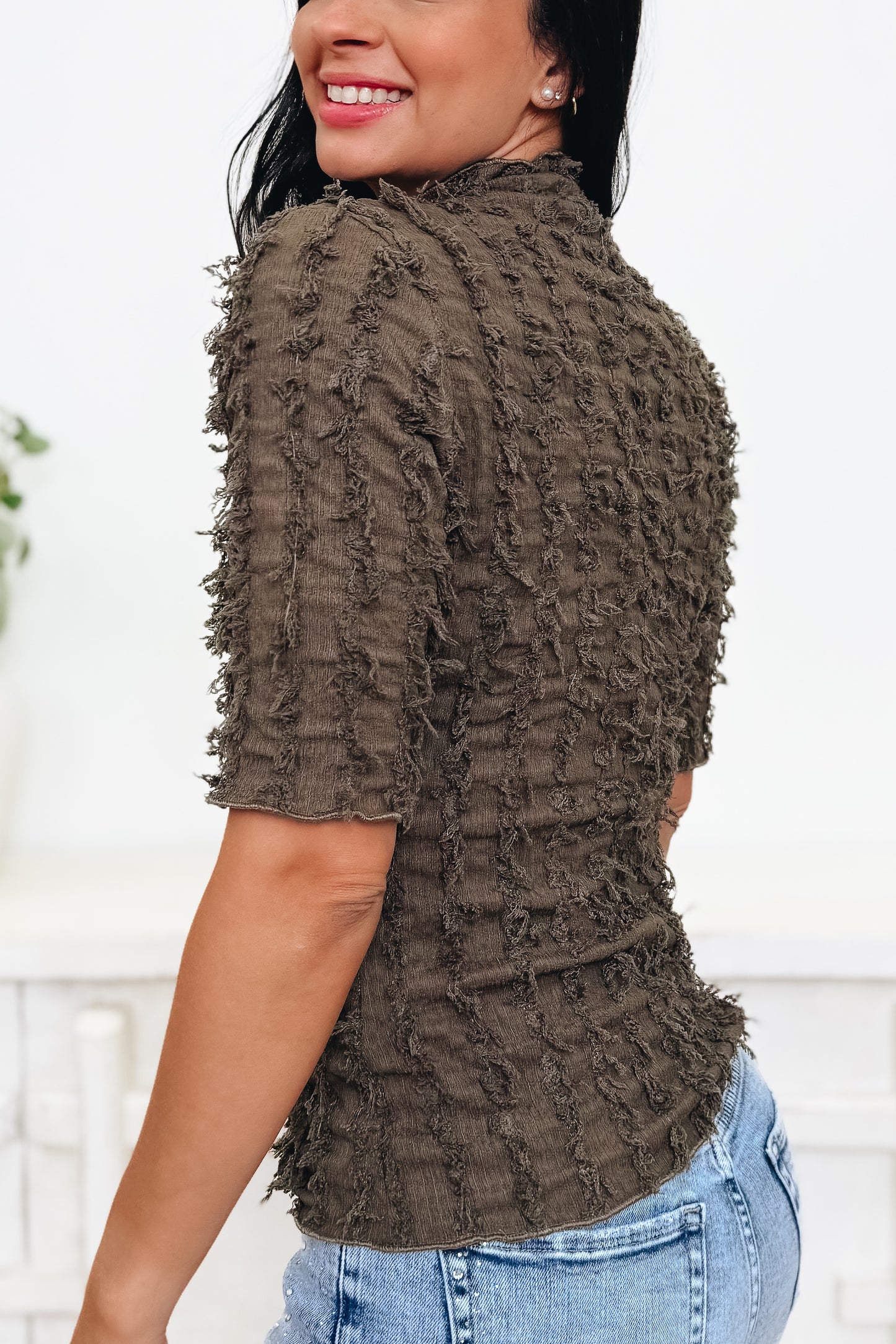 The Classy Fringe Top - 2 Colors!