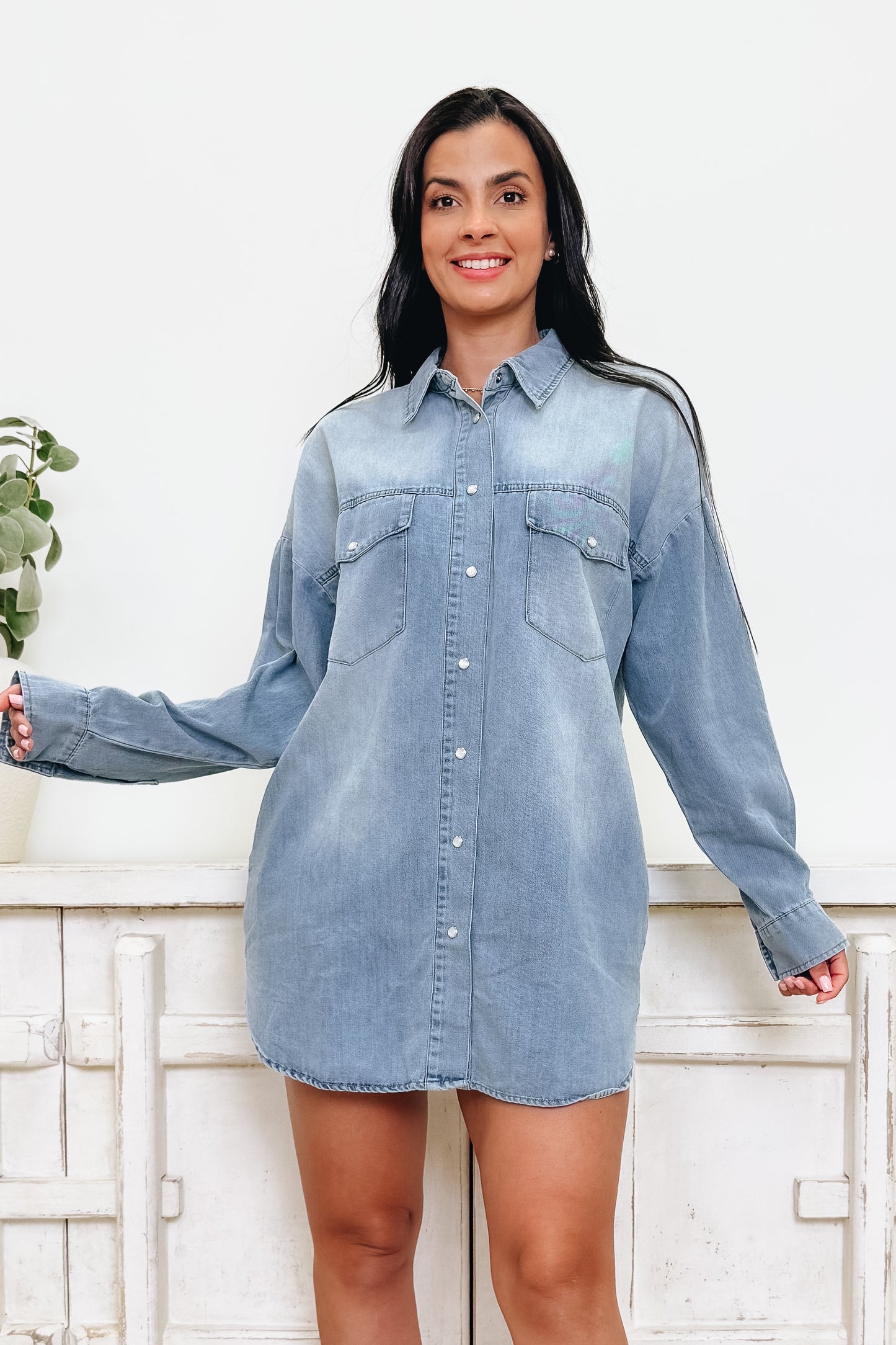 In It For Love Button Down Dress - 2 Colors!