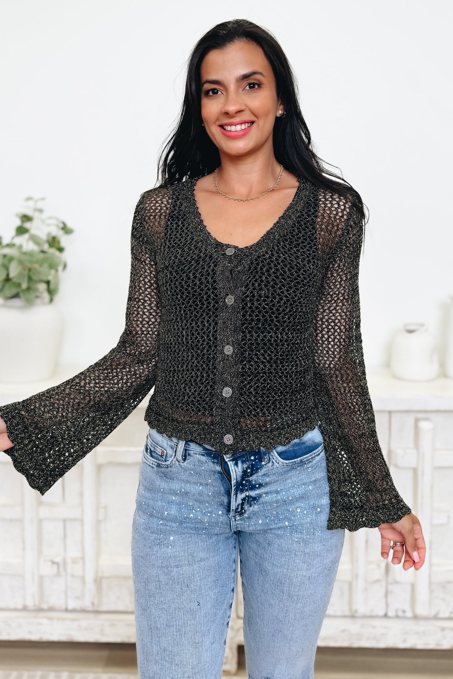 The Serene Love Crochet Cardigan - 2 Colors!