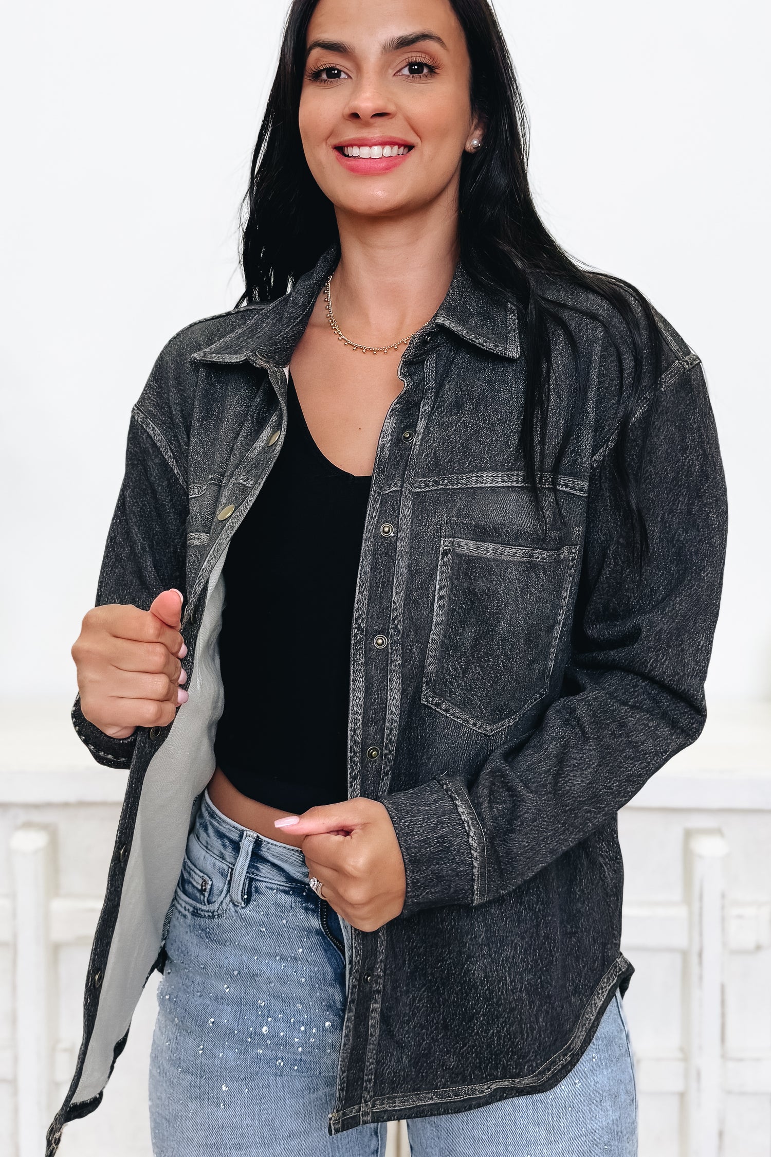 What Do Ya Say Fleece Shacket