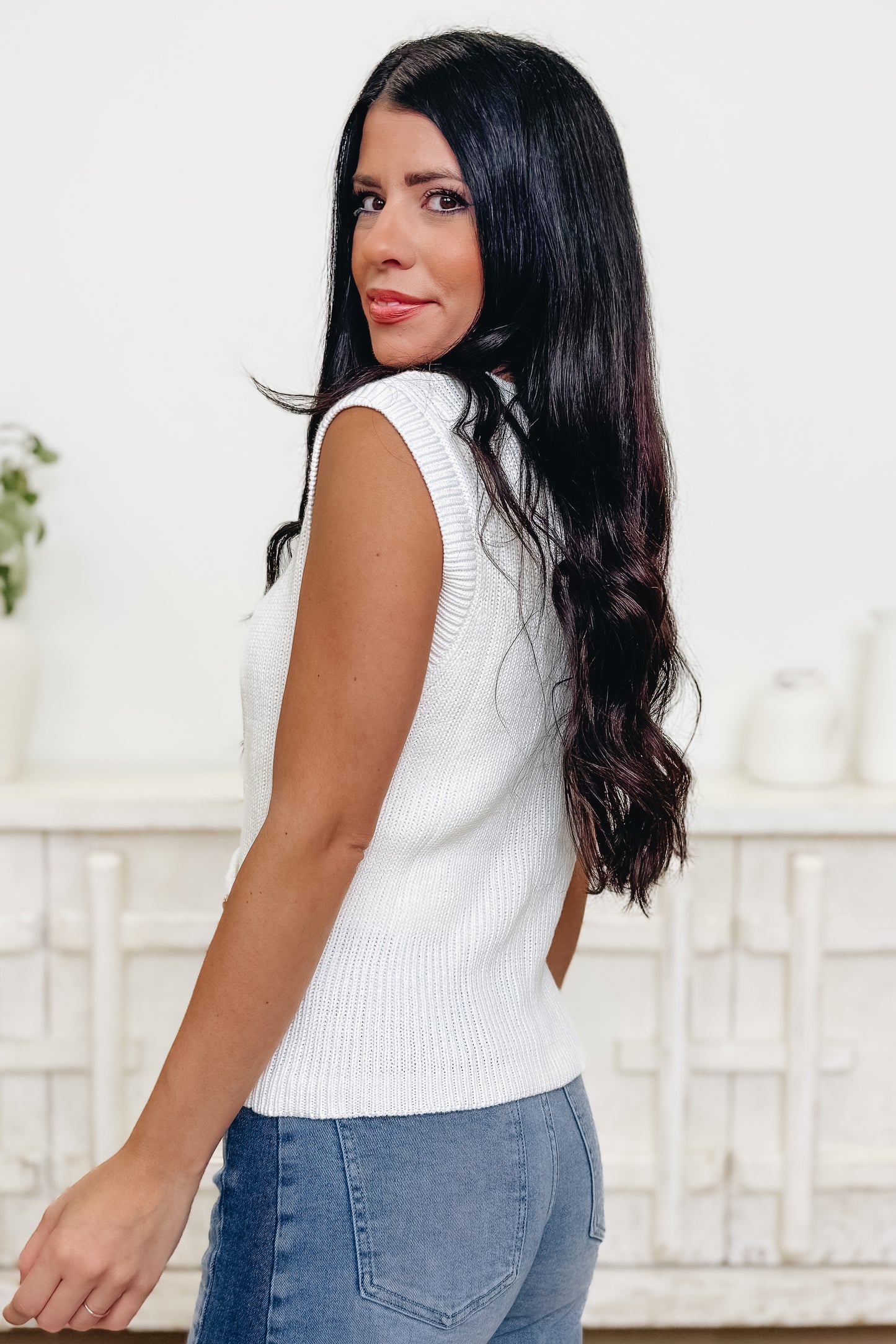 All Smiles Sleeveless Top