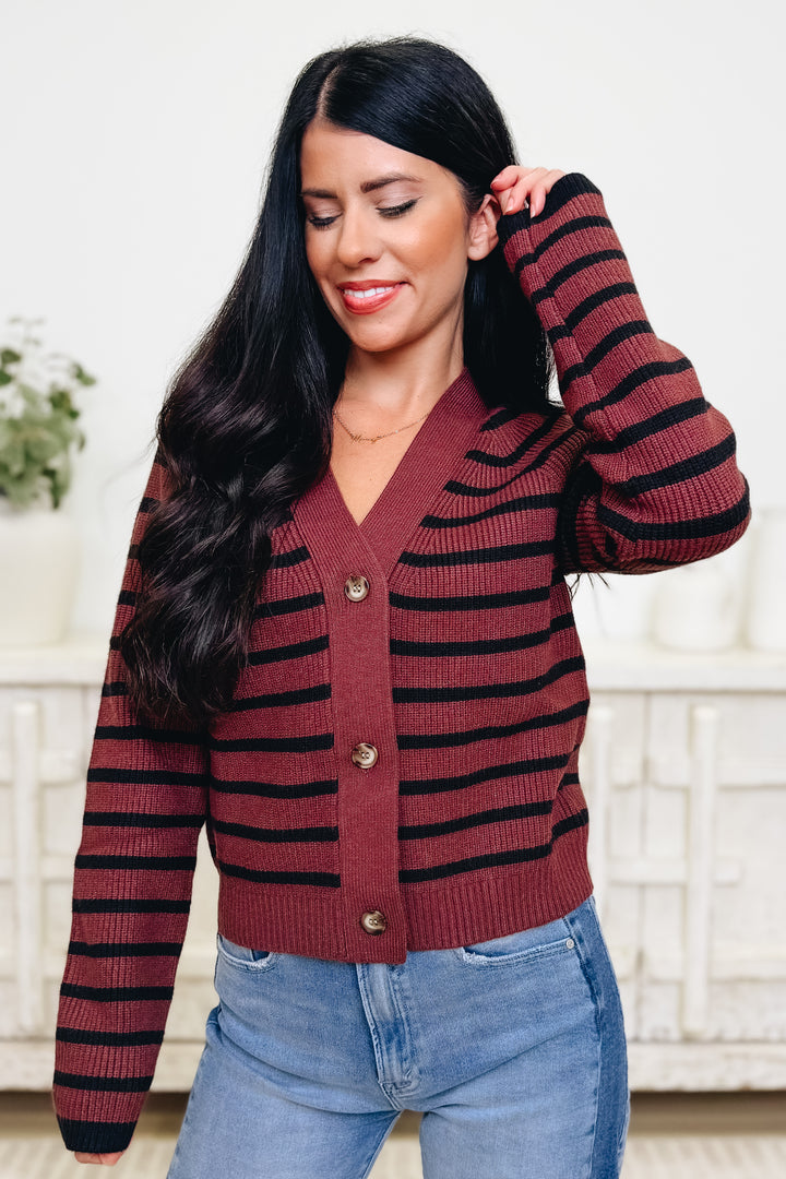 Earning Her Stripes Cardigan