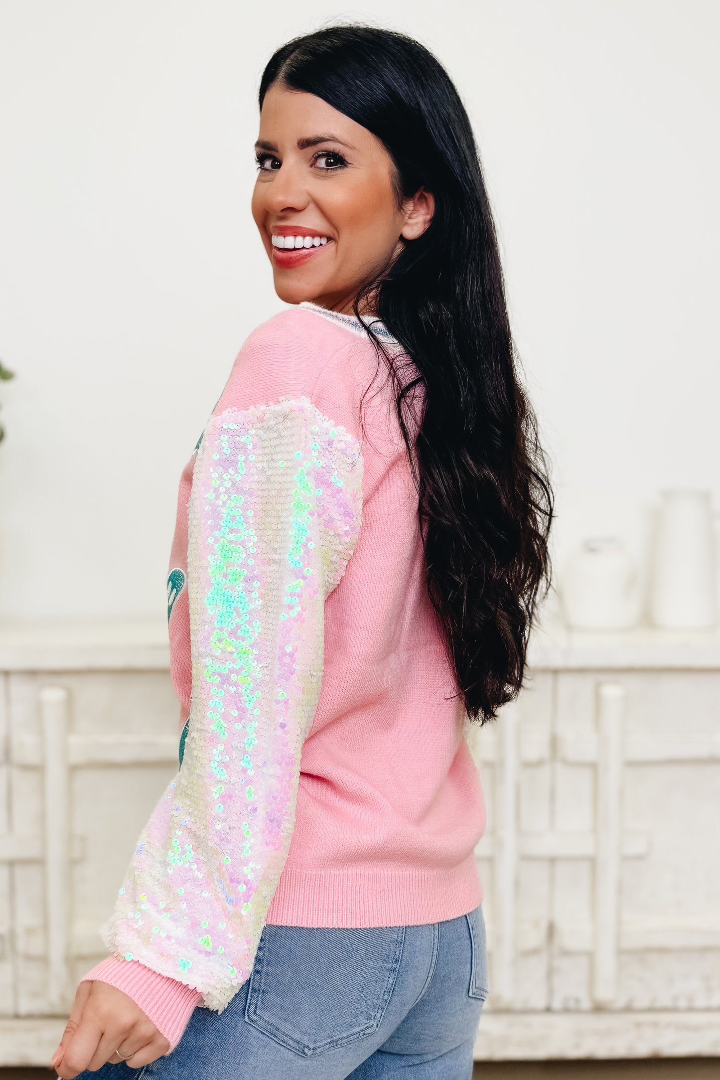 Haunted Sparkle Ghost Cardigan